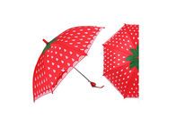 Erdbeergriff-netter Kinderregenschirm, Miniregenschirm für Kinderhandbuch-offenen Abschluss fournisseur