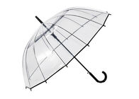 Langer kuppelförmiger Regenschirm-hochfeste Flexibilität des Griff-freien Raumes windundurchlässig fournisseur
