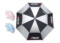 Der ein windundurchlässige Regenschirm der Handbetätigungs-Männer, doppelter Überdachungs-Golf-Regenschirm fournisseur
