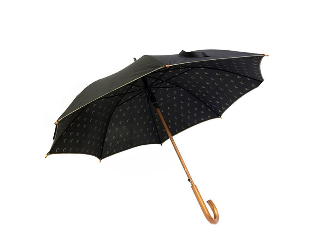 Starker Rahmen-Holzgriff-Regenschirm-leichter bedienungsfreundlicher klassischer Blick fournisseur
