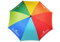 Einfach tragen Sie Regenbogen-Golf-Regenschirm, Sturm-Beweis-Golf-Regenschirm für Reiseveranstalter fournisseur