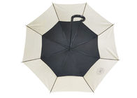 Die schwarzen automatischen Metallrippen öffnen nahes Regenschirm-Polyester-/Rohseide-Gewebe fournisseur