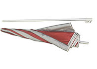 Kundengebundenes Rippen-Polyester-Gewebe des Logo-Entwurfs-tragbares Strandschirm-3.00mm fournisseur