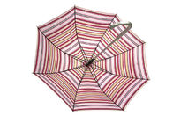 Bunter gestreifter Kinderregen-Regenschirm-einzelne Hochleistungsüberdachung bequem fournisseur