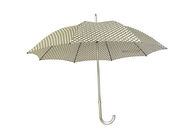 Schwarzer Griff-Regenschirm der Metallrippen-J, windundurchlässige Golf-Regenschirme kundengebundener Entwurf fournisseur