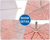 33 Zoll klare Plastikregen-Regenschirm-97cm funktionieren glatt leicht fournisseur