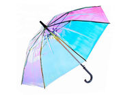 Plastikregen-Regenschirme des Metallheft-freien Raumes, transparenter Regen-Regenschirm-Kunststoffgriff fournisseur