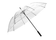 Klären Plastikregen-Regenschirme des starken Fiberglas-Rahmen-freien Raumes freundliches POC-Kunstfasergewebe fournisseur