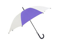 Purpurrotes Weiß druckte Metallwelle des Golf-Regenschirm-Plastikhaken-Griff-10mm fournisseur