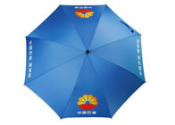 Blaue windundurchlässige Golf-Regenschirme, förderndes Golf-Regenschirm-Wasser-beständiges fournisseur