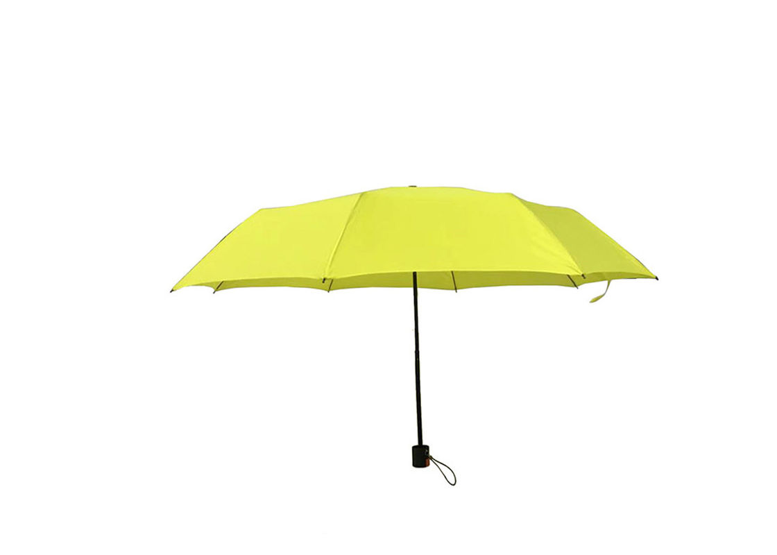 Gelb falten Sie Regenschirm, leichten faltenden Regenschirm-starken Rahmen zusammen fournisseur